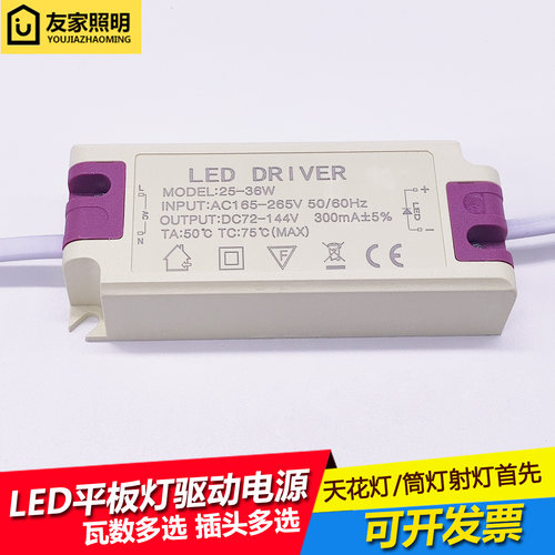 led天花灯筒灯射灯吸顶灯平板灯驱动整流器变压器通用48W60W80W