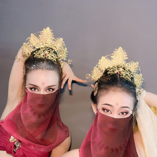 古风汉服头饰敦煌飞天神女发冠