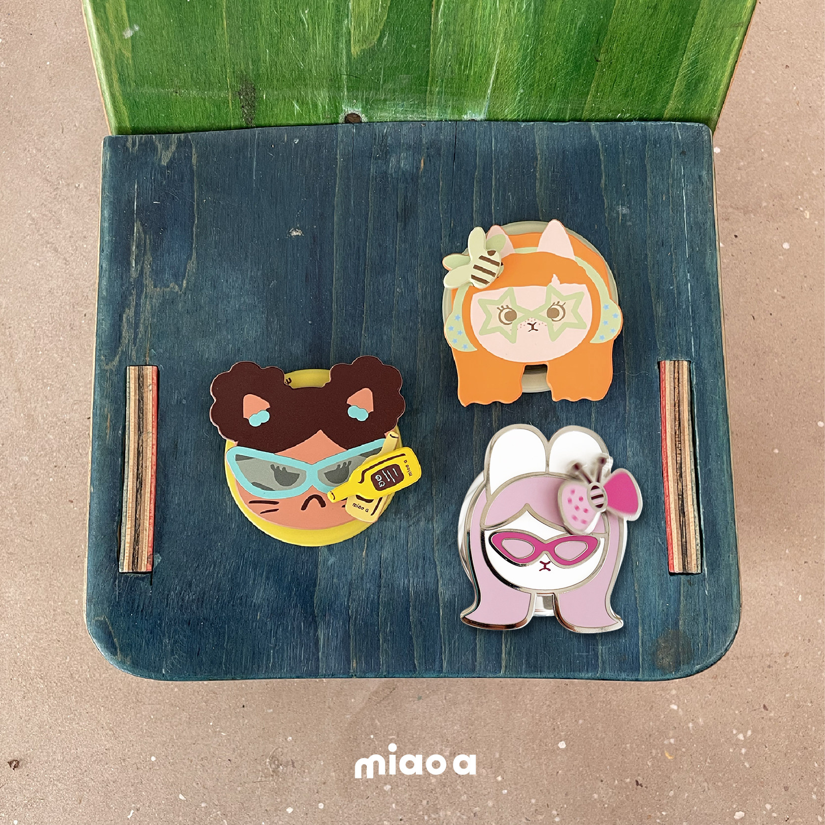 miao a·原创有趣设计感 磁吸手机壳通用手机支架