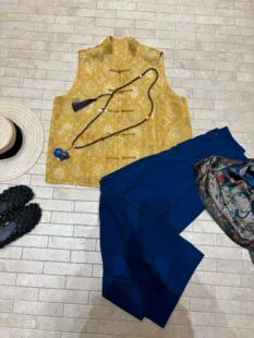 一眼喜欢～原创设计重工艺提花工艺马到成功新中式 马甲