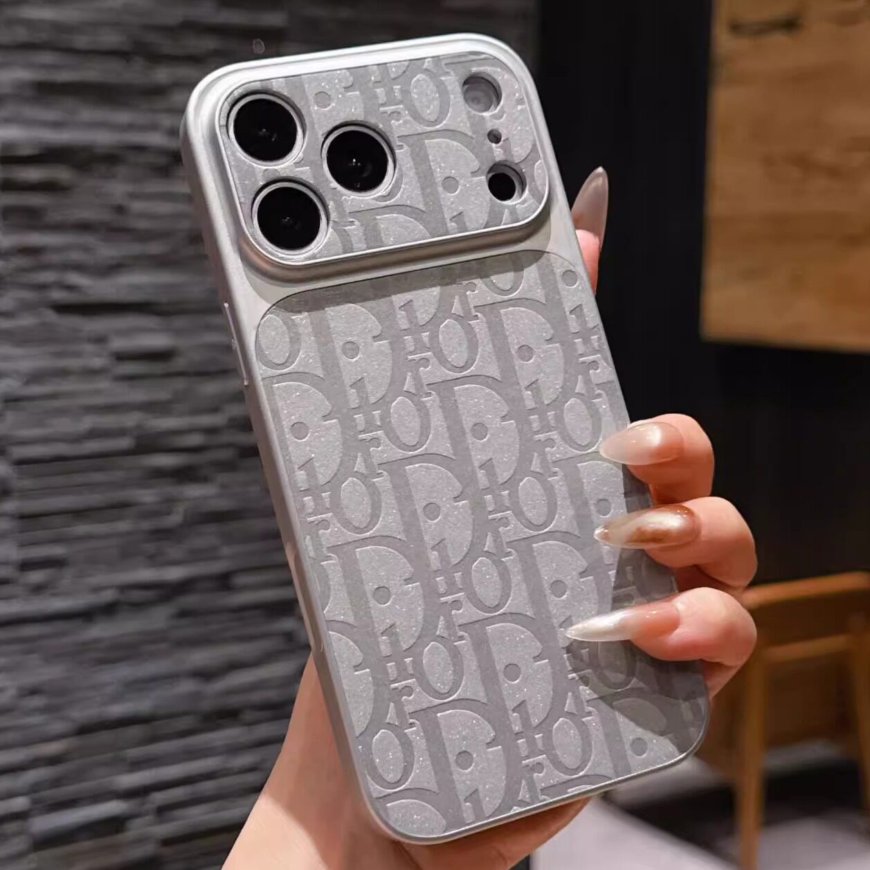 老花大牌D家秒变苹果17promax手机壳奢侈iphone16pro高级感15压印皮纹全包14奢华高端磨砂浮雕闪粉潮牌小