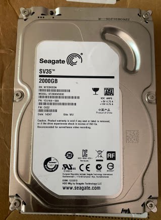 九成新希捷 st2000gb 2tb台式机电脑2t硬盘2tb监控硬盘拆机盘机械