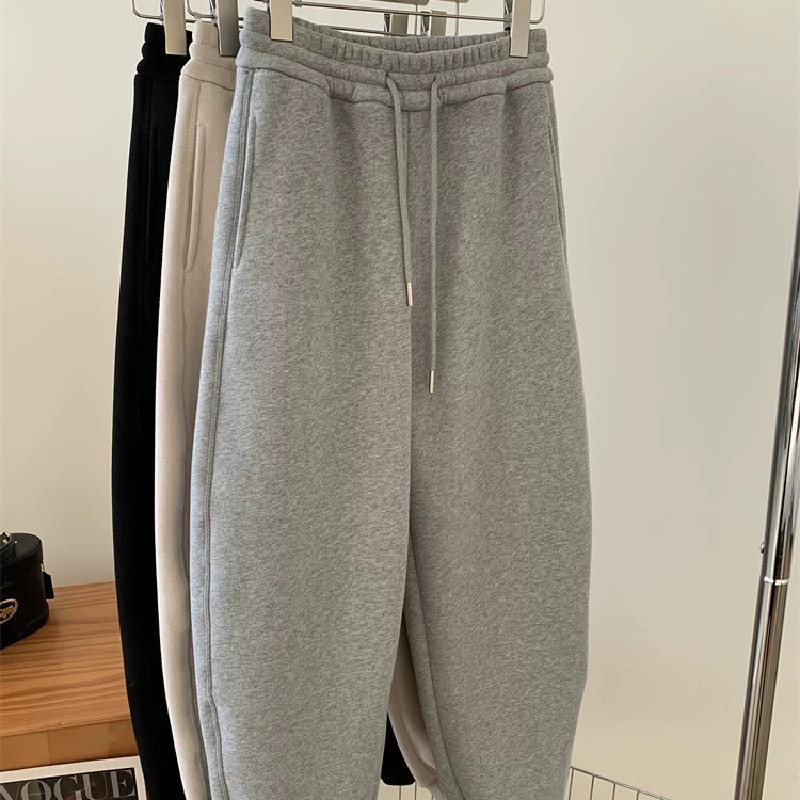 胖妹妹200斤大码鱼嘴弯刀运动束脚卫裤女秋冬加绒加厚保暖休闲裤,女装/女士精品,卫裤,淘宝优惠券,粉丝福利购,淘宝优惠卷