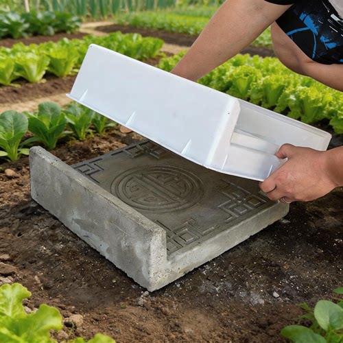 菜园改造模具菜地沟模具60直通