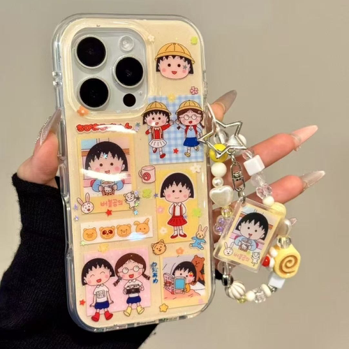 可爱樱桃小丸子手机壳适用苹果17Air16promax小米15情侣iphone14华为mate80propura90荣耀vivo红米k90oppo