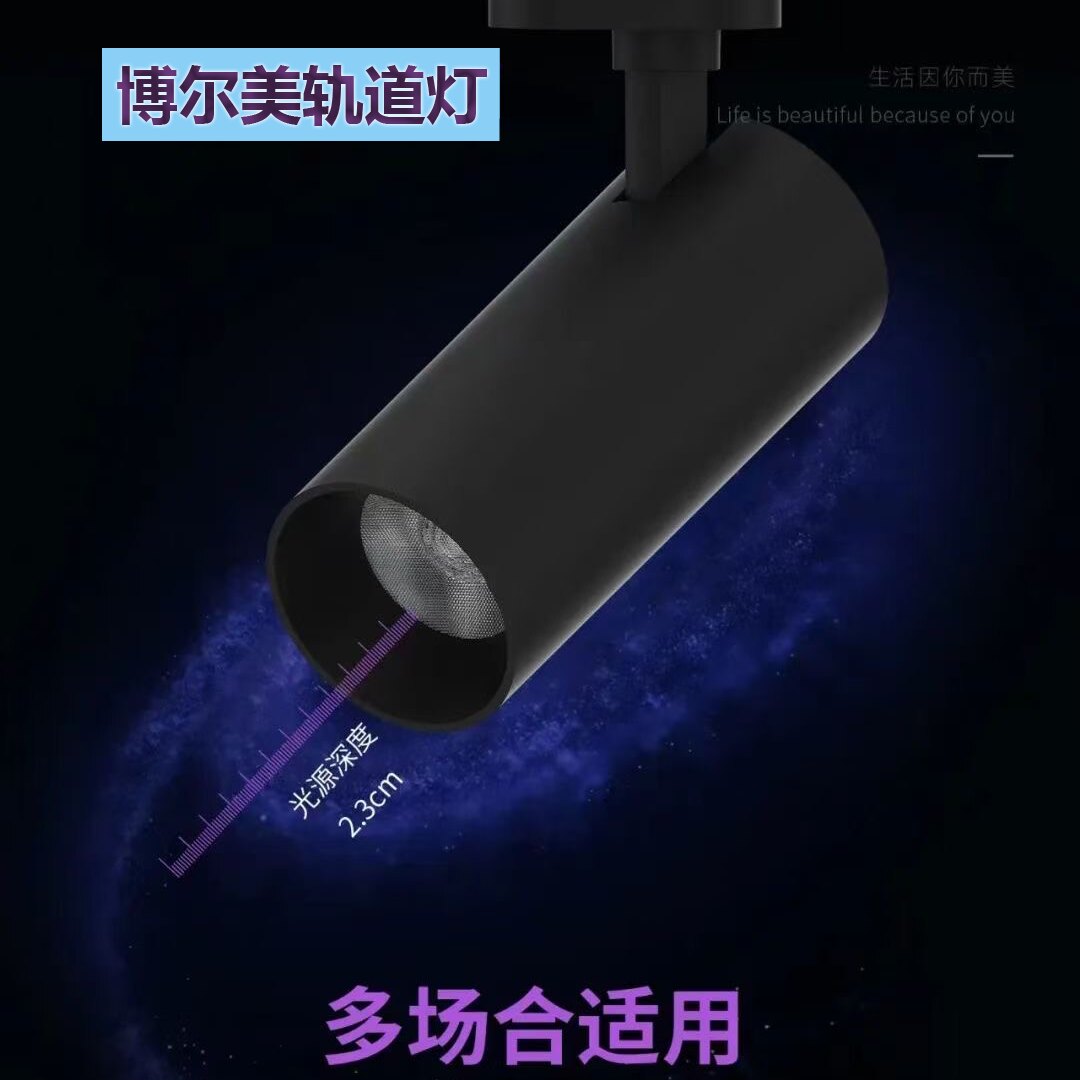 博尔美led轨道射灯30瓦超亮图片