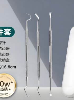 牙石去除器剔牙神器清理专用工具不锈钢牙签刮牙垢器掏抠扣洁牙