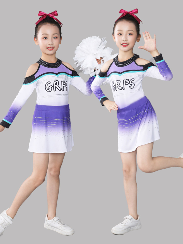 专业啦啦操比赛服装女健美操团体艺术体操竞技服儿童拉拉队演出服
