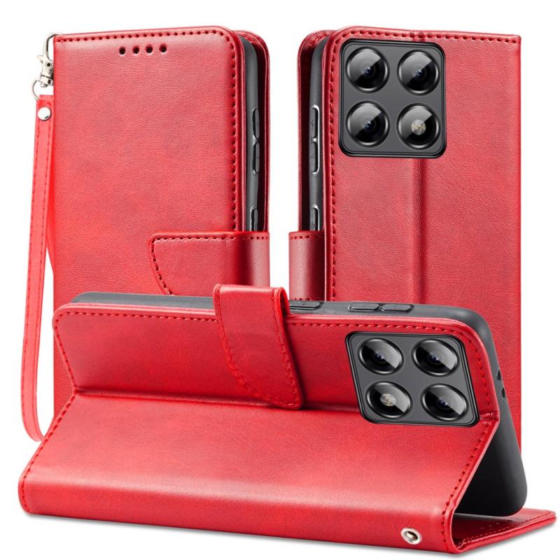 适用于小米15/14Tpro手机壳新款note14/13/12翻盖红米k80/70至尊60/50/40简约插卡turbo4防摔POCOX7/X6保护套