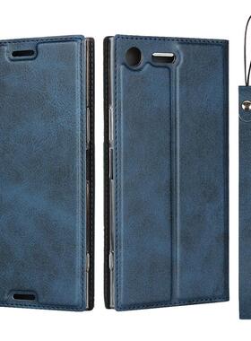 适用Sony索尼XZ1手机套XZp保护壳XZPremium简约插卡g8342翻盖XZ1C