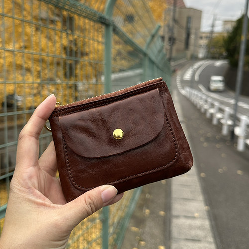 bounded真皮实用小卡包耳机包
