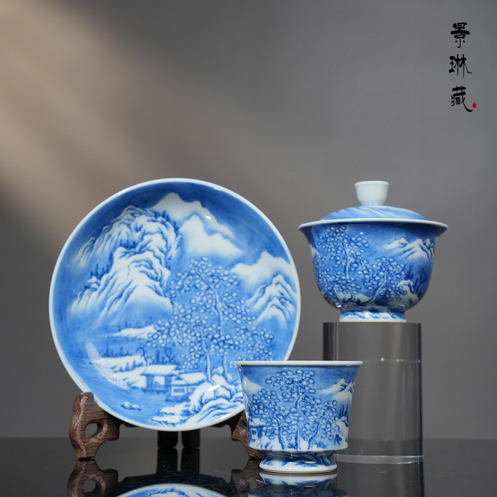 景琳藏松涛雪韵雪景北派山水