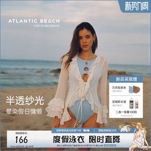 薄款 防晒衫 海边度假风沙滩披纱外套女夏季 atlanticbeach2026新款