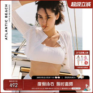 防曬分體泳裝 atlanticbeach比基尼泳衣三件套2022年春季 新款 長袖