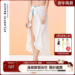 沙滩外搭披肩2022新款 atlanticbeach性感裹裙泳衣女防晒罩衫 时尚