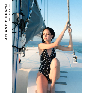 夏 性感露背连体泳衣女士高级感泡温泉泳装 AtlanticBeach 2025新款