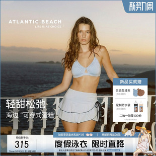 温泉泳装 atlanticbeach2026新款 度假分体比基尼泳衣暴露蛋糕裙式