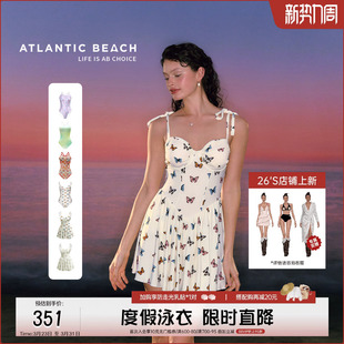 泳衣高级感泡温泉泳装 atlanticbeach度假泳衣女2025新款 连体裙式