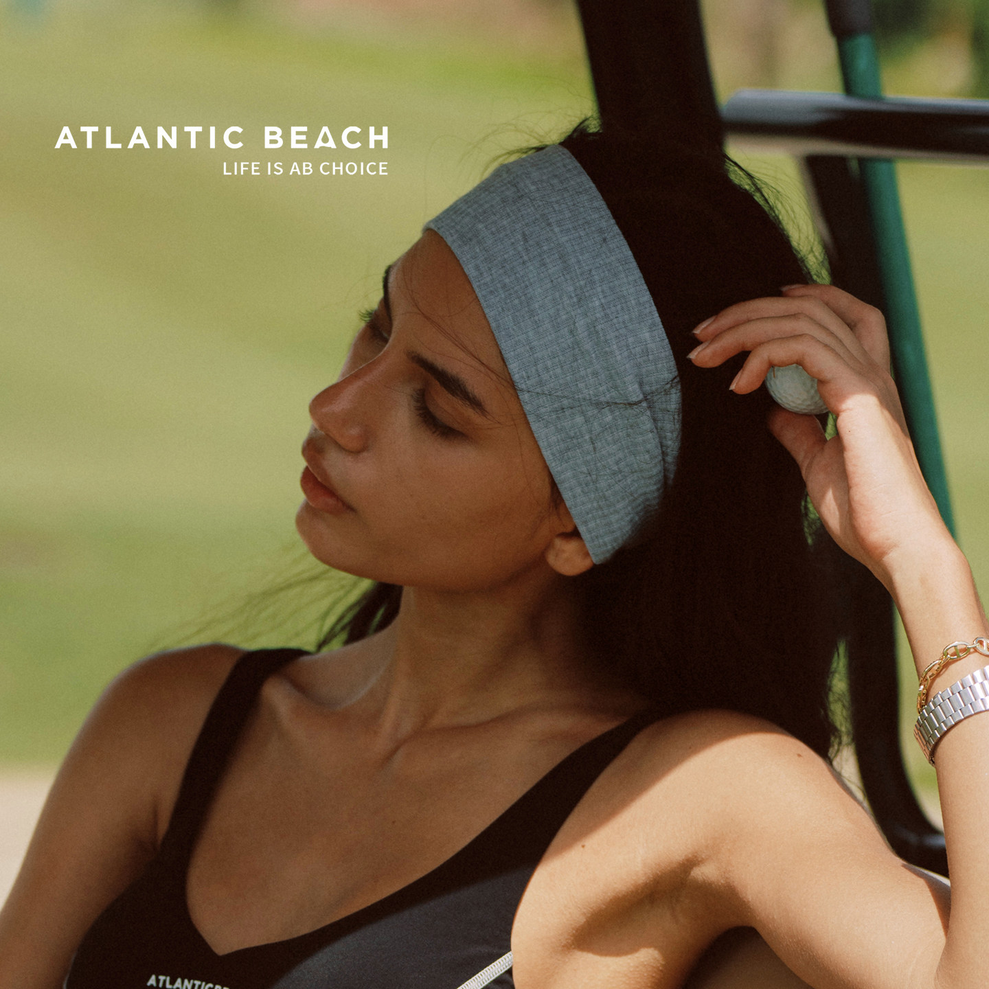 atlanticbeach运动发带女健身羽毛球网球高尔夫止汗头带吸汗头巾