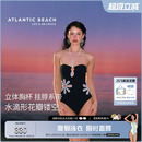 度假泳衣女挂脖吊带性感镂空绝美连体泳装 atlanticbeach2025新款