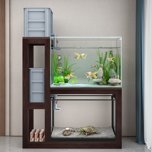 实木鱼缸底柜底座水族箱承重架