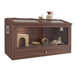 芦丁鸡饲养箱宠物养殖专用箱爬宠大别墅房子鸡窝带抽屉厕所仓鼠笼