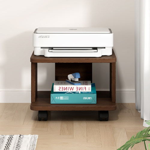 桌下专用打印机放置架移动底柜子