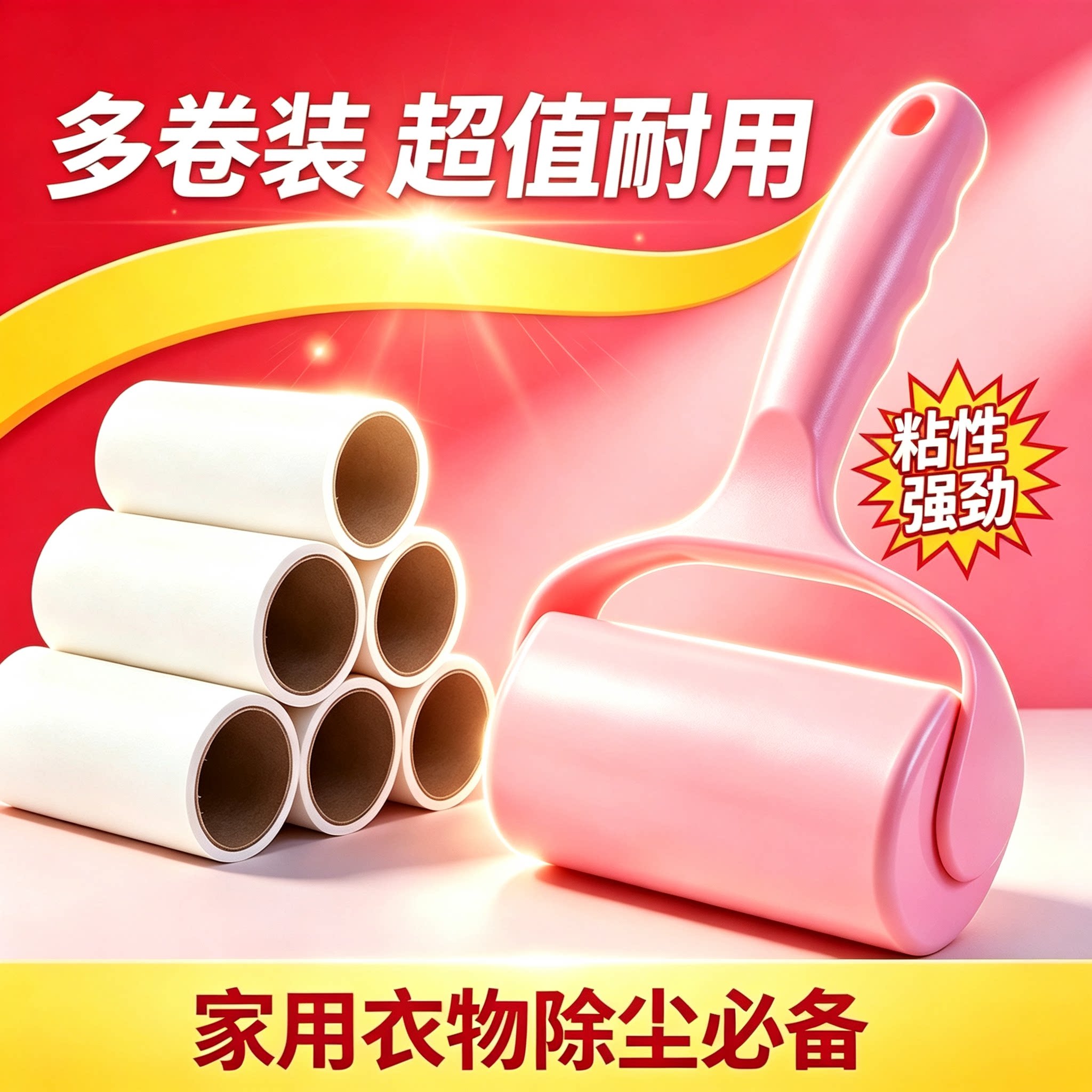 家用沾毛器衣服去浮毛可撕粘尘滚筒床上沙发宠物毛发清理器大容量