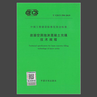 T/CECS 590-2019 岩溶空洞泡沫混凝土充填技术规程