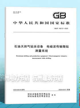 GB/T 46212-2025 石油天然气钻采设备 电磁波传输随钻测量系统