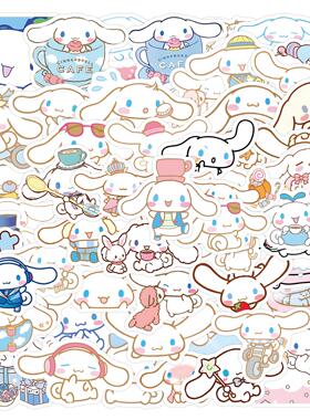 120张卡通二次元大耳狗防水可爱贴画笔记本手机滑板电动车diy贴纸