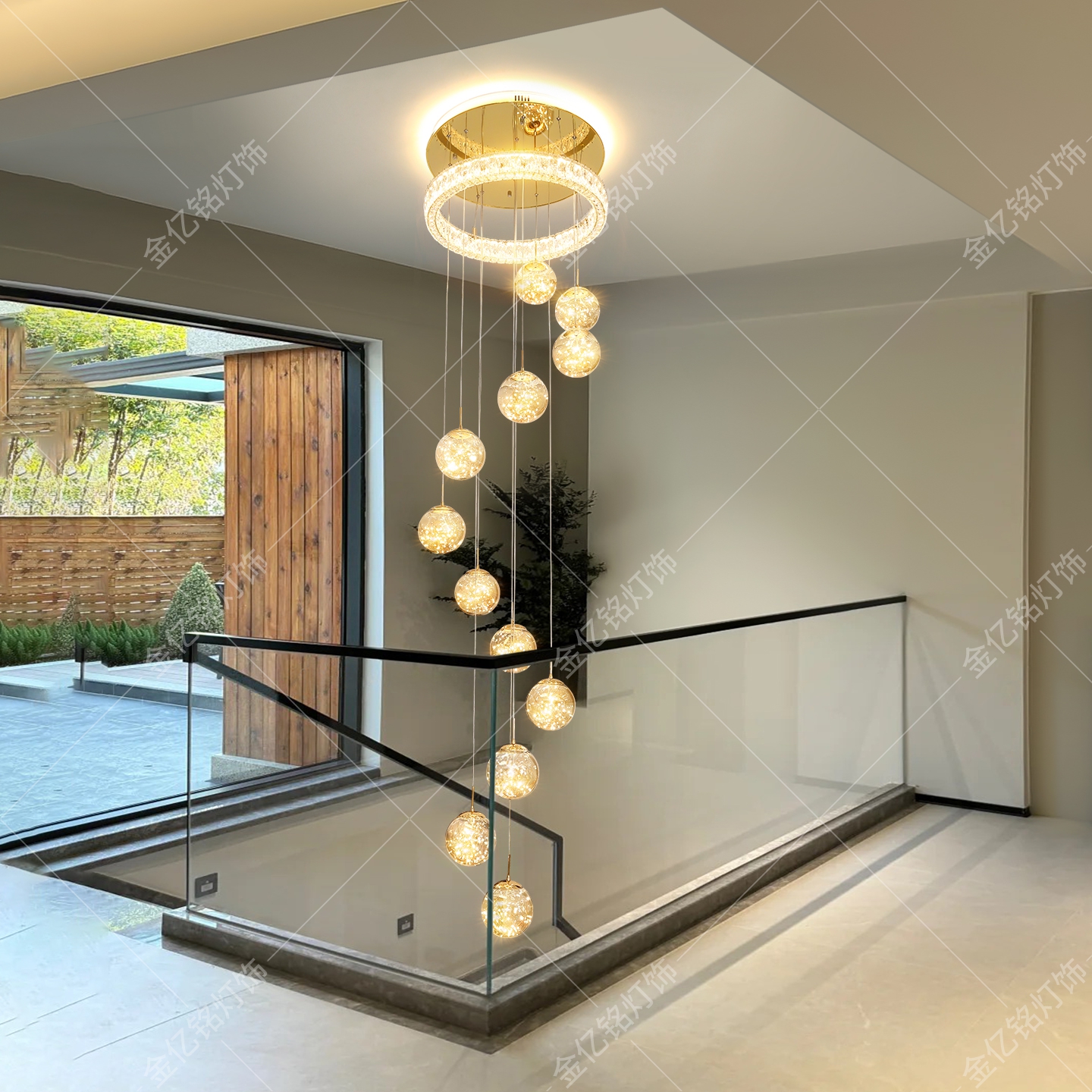 浪漫满天星+三面奢华K9水晶