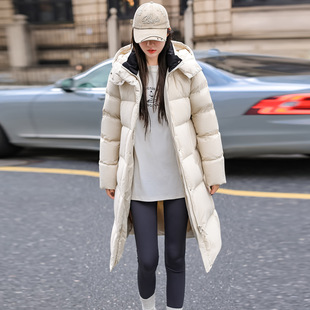 江西共青城羽绒九江中长款羽绒服女冬季小个子2024新款东北雪乡