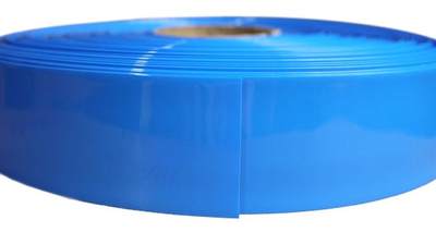 宽125mm~285mm 蓝色 PVC热缩管 电池封装 电池套 热缩膜 1米