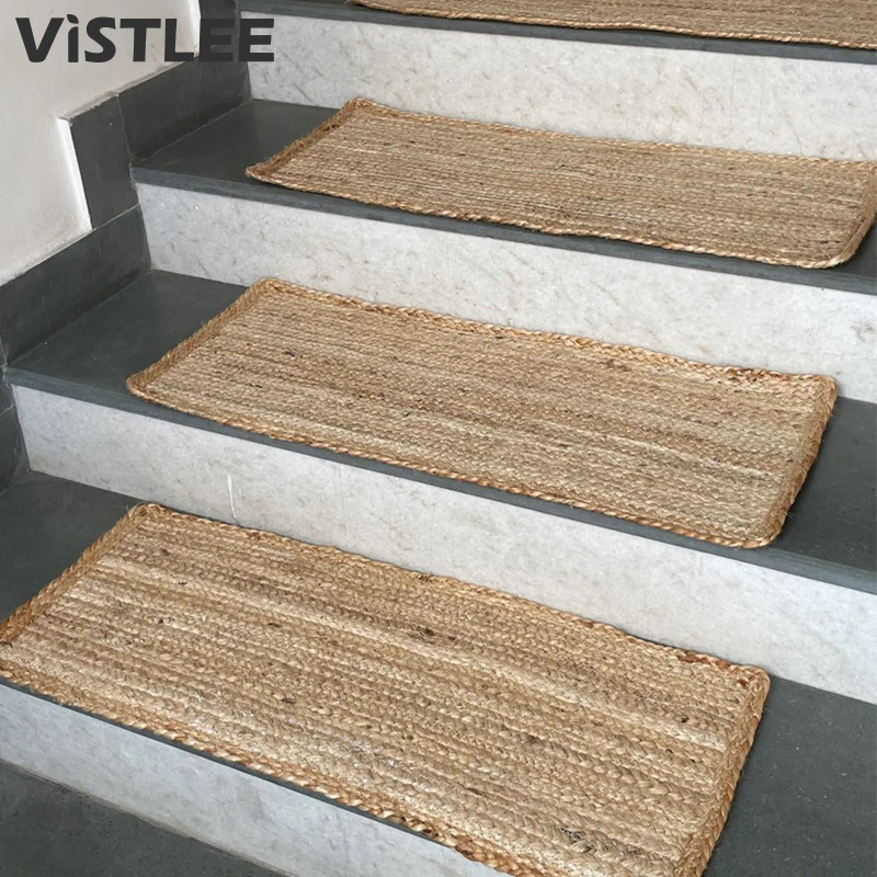 天然黄麻手编防滑耐磨楼梯踏步垫