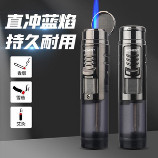 百诚正品 创意耐用打火机可充气雪茄艾灸专用点火器点烟 防风个性