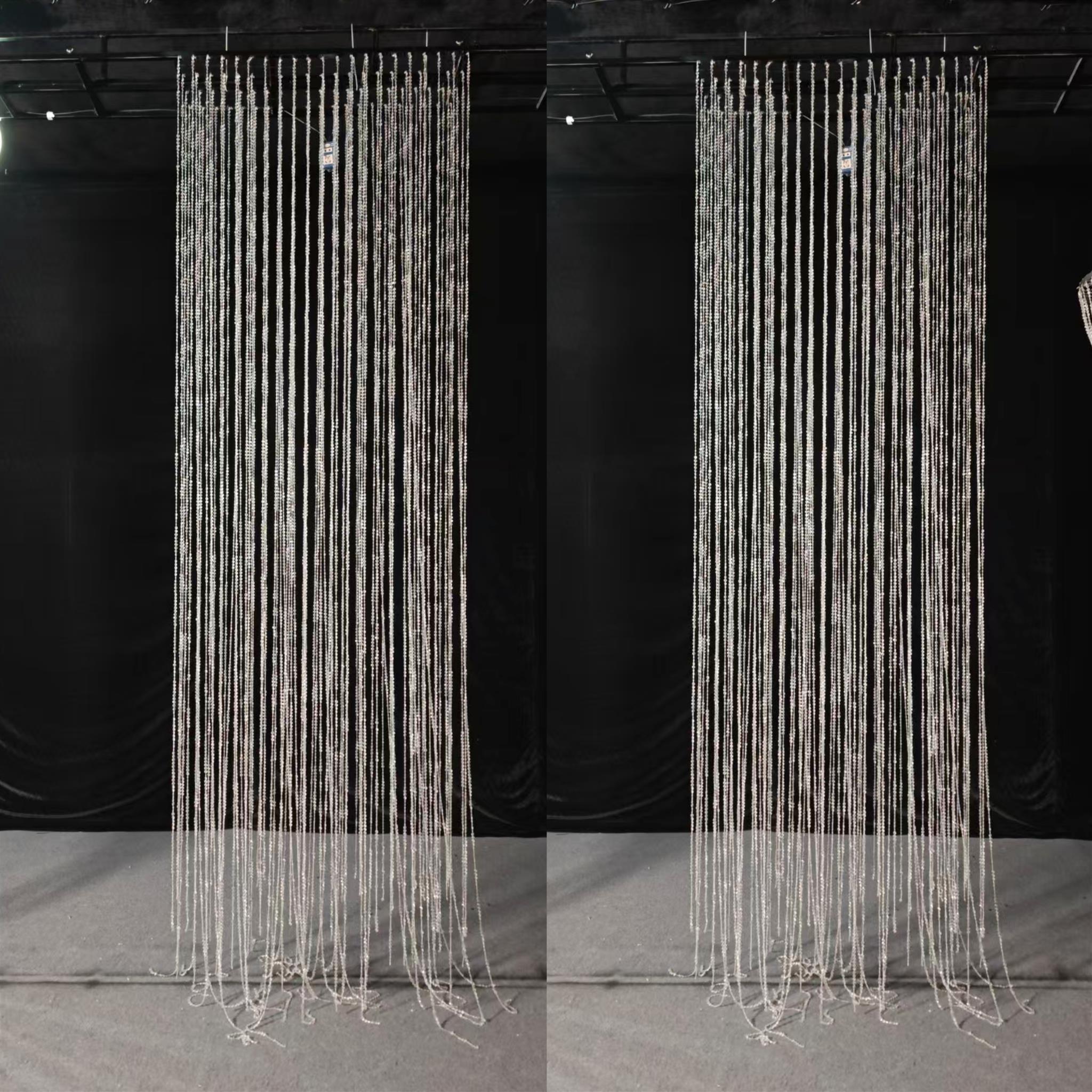 装饰珠帘顶部背景婚庆礼亚