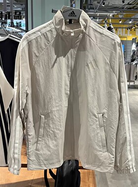 Adidas 阿迪达斯 男款春秋运动休闲舒适梭织风衣夹克外套 KC3894