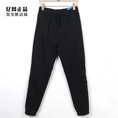 阿迪达斯男子加绒保暖收口运动裤
