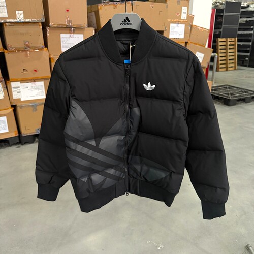 Adidas 三叶草 男女冬季运动休闲时尚保暖立领夹克羽绒服 JL8409