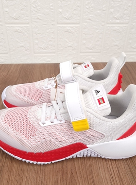 Adidas 阿迪达斯 儿童乐高联名款缓震舒适防滑魔术贴运动鞋GW3013