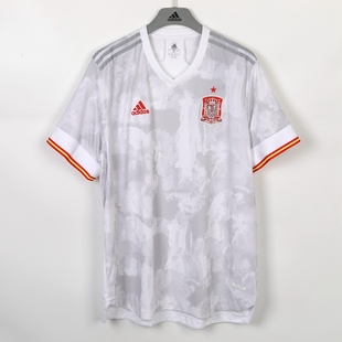 Adidas 阿迪达斯 欧洲杯西班牙队客场球员版足球服短袖球衣FI6239