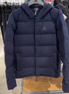 Adidas 阿迪达斯 男款冬季运动休闲防风保暖连帽羽绒服 IZ4701