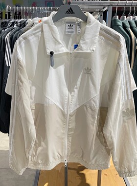 Adidas 三叶草 男女春秋运动休闲百搭风衣夹克外套 KC3116 KC3118