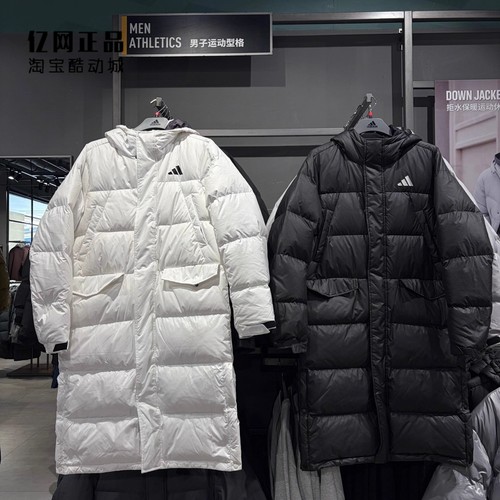 Adidas 阿迪达斯 男女运动休闲防风保暖长款羽绒服 KF2143 KF4396