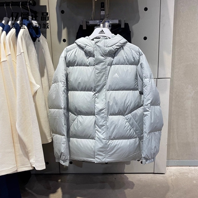 Adidas 阿迪达斯 男女运动休闲保暖面包服宽松连帽羽绒服 IV7561