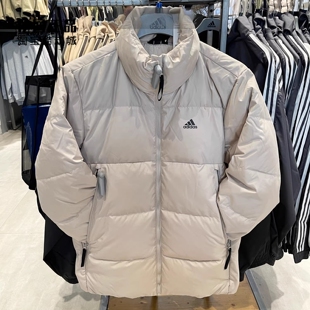 Adidas 阿迪达斯正品 男款运动休闲简约保暖立领羽绒服 IT8726