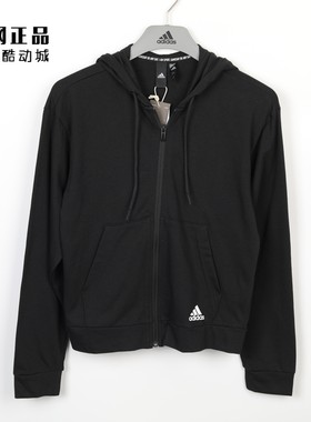 阿迪达斯女款运动休闲针织外套