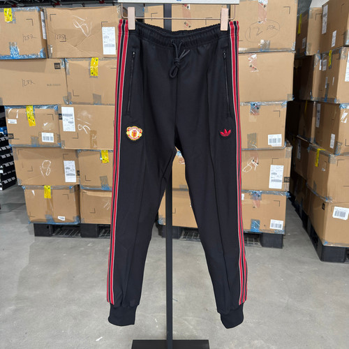 Adidas 三叶草 男子春秋曼联文化束脚修身运动休闲收口长裤JF0359