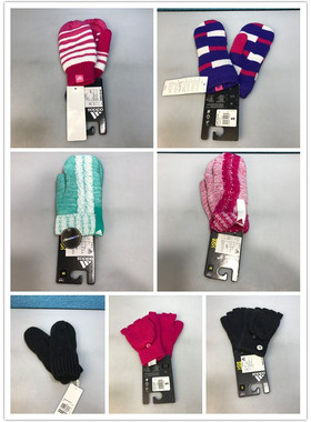 adidas 阿迪达斯手套 女款保暖手套 M66530 M30695 M67490 M66517